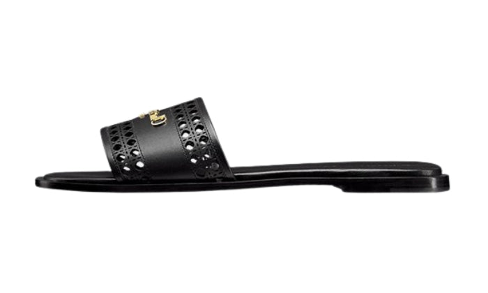 Pelle Di Vitello Nera Con Motivo Microcannage