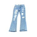 Jeans Blu Strappati