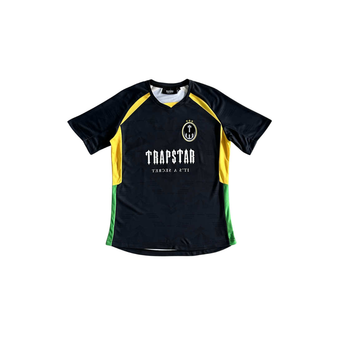 Football T Shirt – Black/Yellow/Green