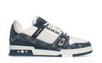 Louis Vuitton Trainer Monogram Denim White Blue
