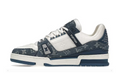 Louis Vuitton Trainer Monogram Denim White Blue