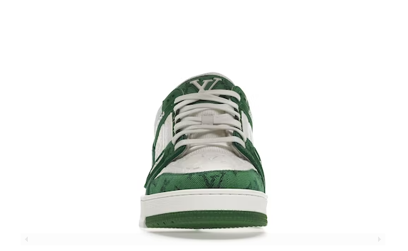 Louis VuittonTrainer Green Monogram Denim White