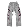 Hellstar Gray Future Flame Sweatpants