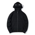 CP COMPANY ZIP HOODIE - BLACK