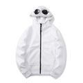 CP COMPANY ZIP HOODIE - WHITE