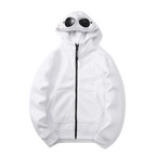 CP COMPANY ZIP HOODIE - WHITE