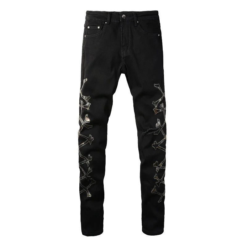 JEANS - AMIRI BLACK BONES