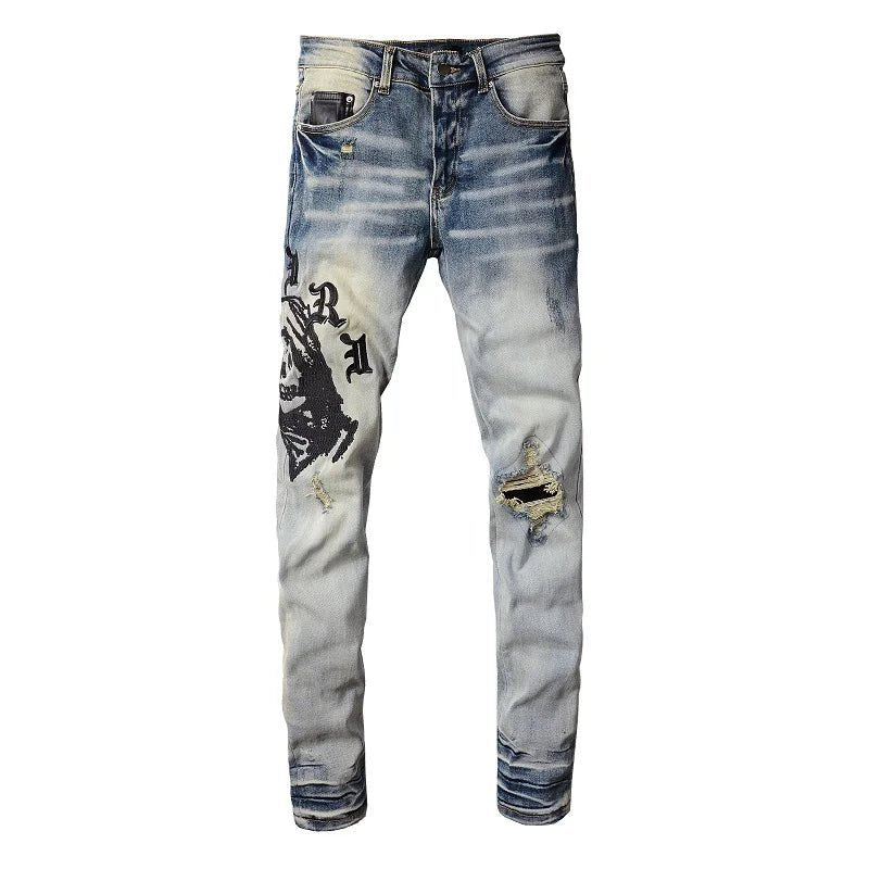 JEANS - AMIRI BLACK LOGO 2.0
