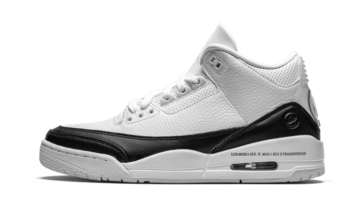 Jordan 3 Fragment White Black